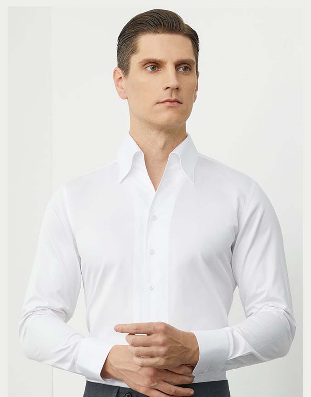 A full cotton wrinkle-free shirt-ms-20